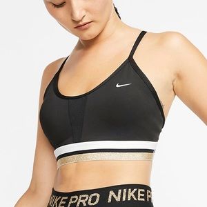 Nike Intimates & Sleepwear - Nike Indy Icon Clash Sports Bra Black/White/Gold Nike Intimates & Sleepwear - Nike Indy Icon Clash Sports Bra Black/White/Gold